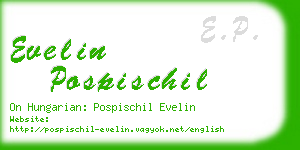 evelin pospischil business card